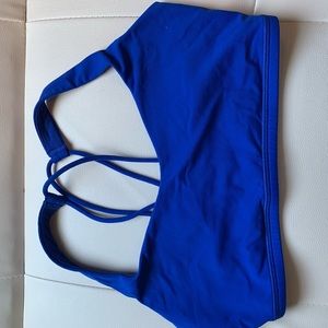 Blue Lulu lemon sports bra